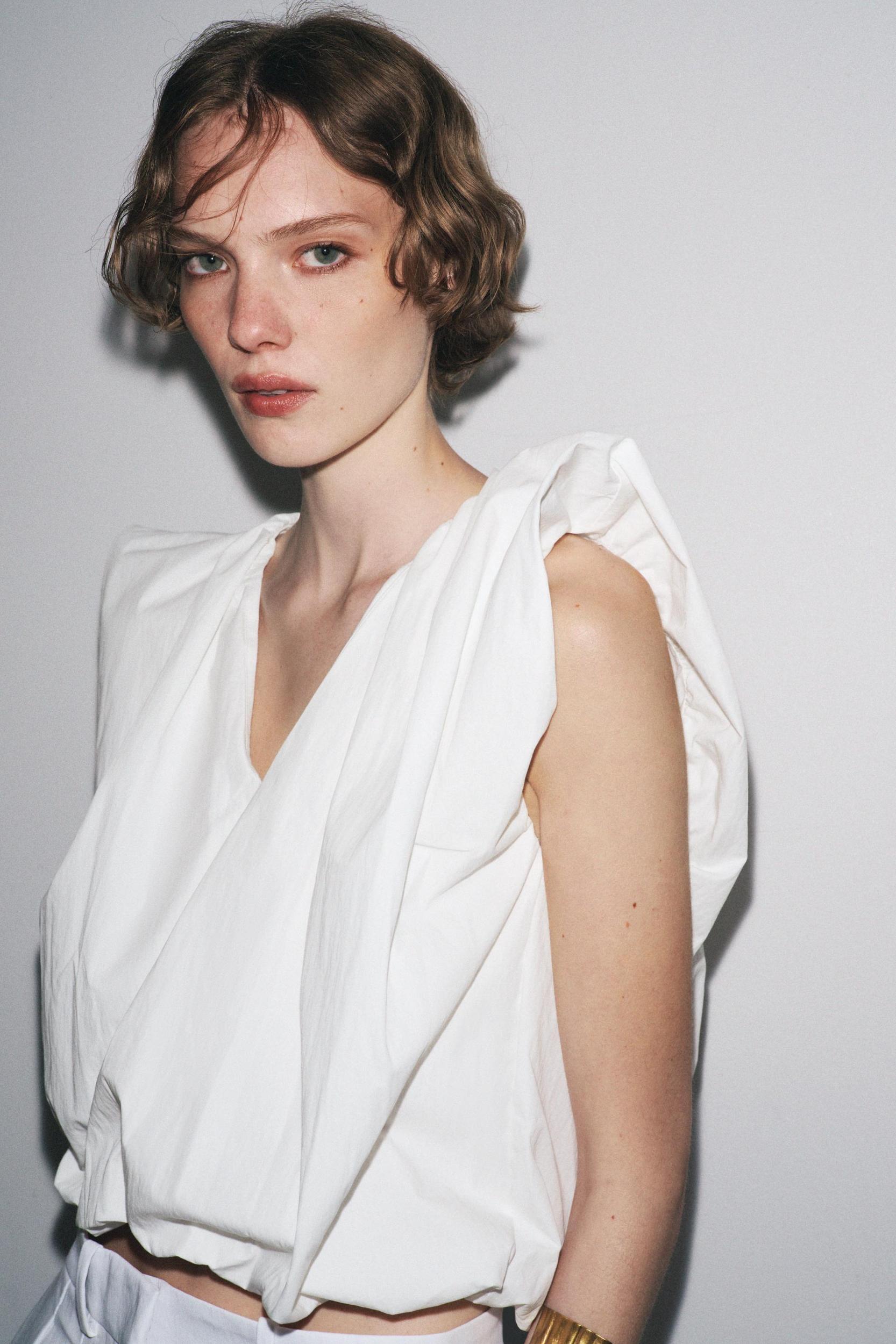 ZW COLLECTION BALLOON POPLIN TOP Product Image