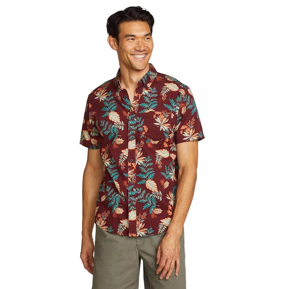 Men's Eddie Bauer Baja Print Short Sleeve Button-Down Shirt,  Product Image
