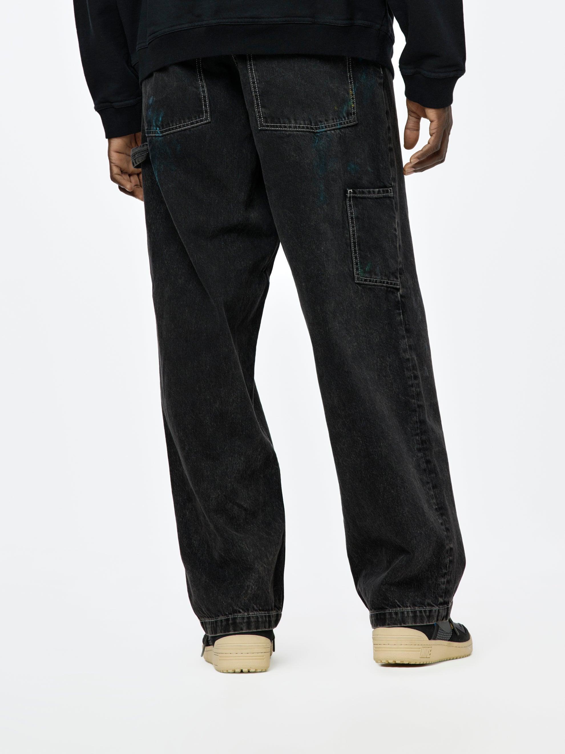 5 Pocket Denim Pants (Washed Black) Product Image