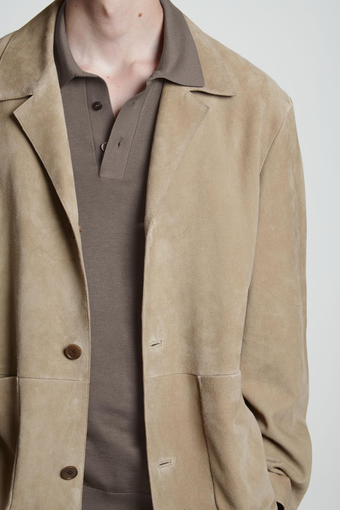 SLIM KNITTED SILK POLO SHIRT Product Image