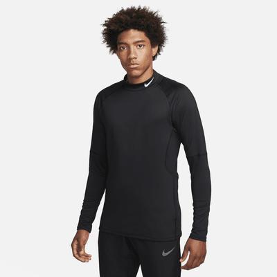 Nike Pro Men's Dri-FIT Warm Long-Sleeve Fitness Mock Product Image