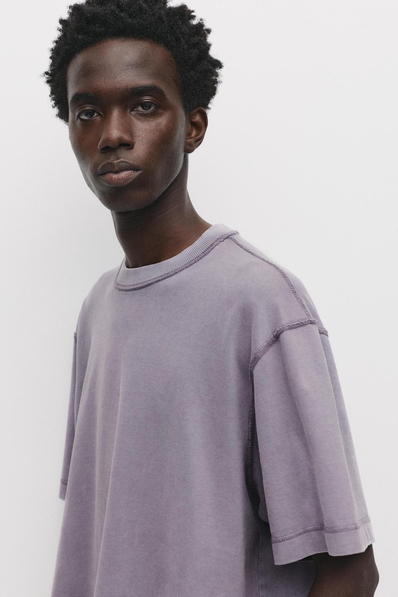 Soft-touch boxy-fit T-shirt Product Image