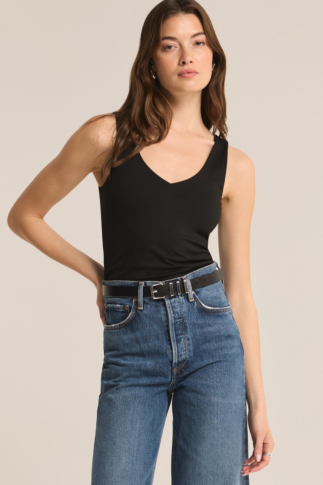 Avala V Neck So Smooth Top Product Image