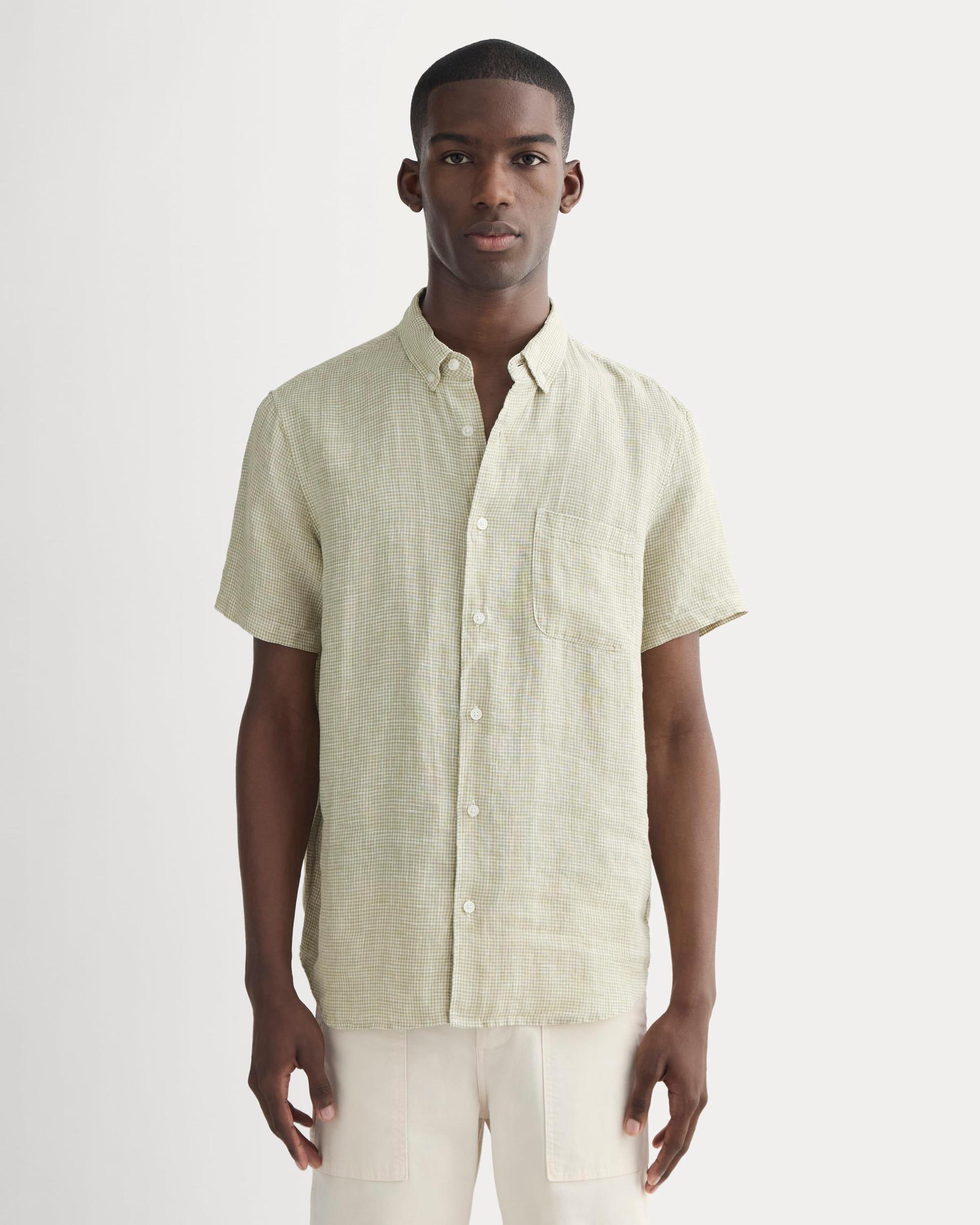 Mens Classic Short-Sleeve Shirt in Linen by Everlane Product Image