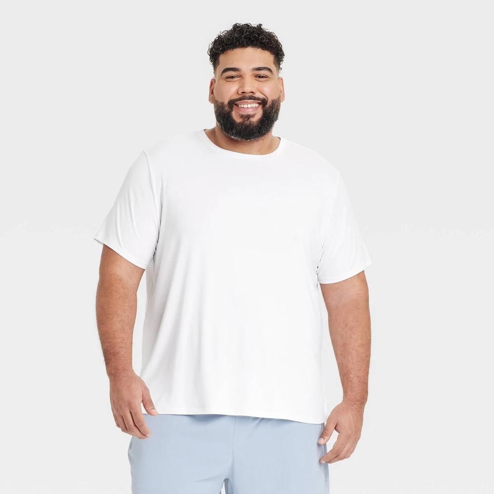 Mens Short Sleeve Performance T-Shirt - All In Motion White Product Image