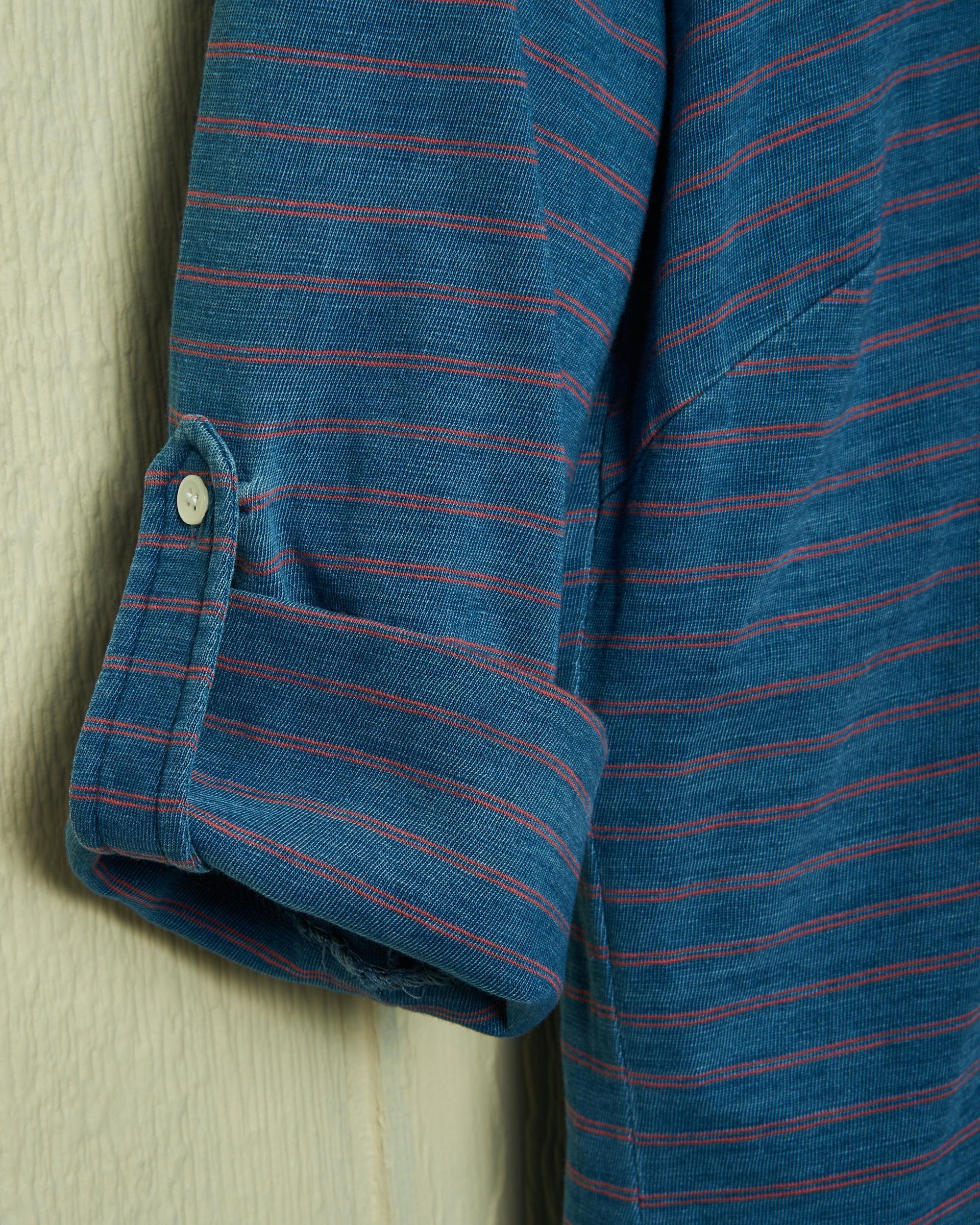 Avalon Indigo Knit Top in Red/Navy Double Stripe Product Image