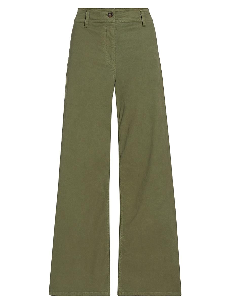 Womens Megan Brushed Stretch Twill Wide-Leg Pants Product Image