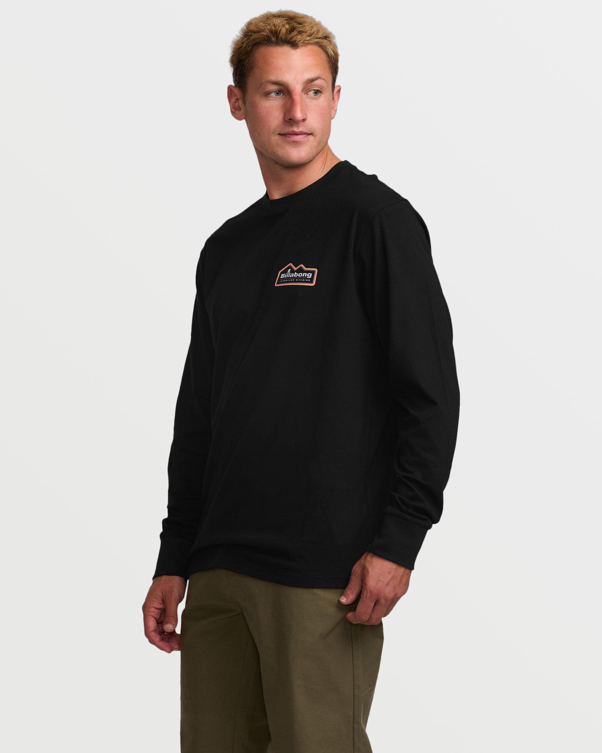 Range A/Div Long Sleeve Tee - Black Male Product Image