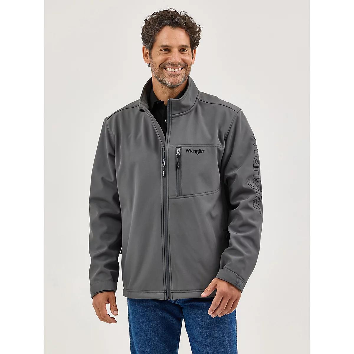 Men's Wrangler® Trail Jacket in Dark Shadow Gray Product Image
