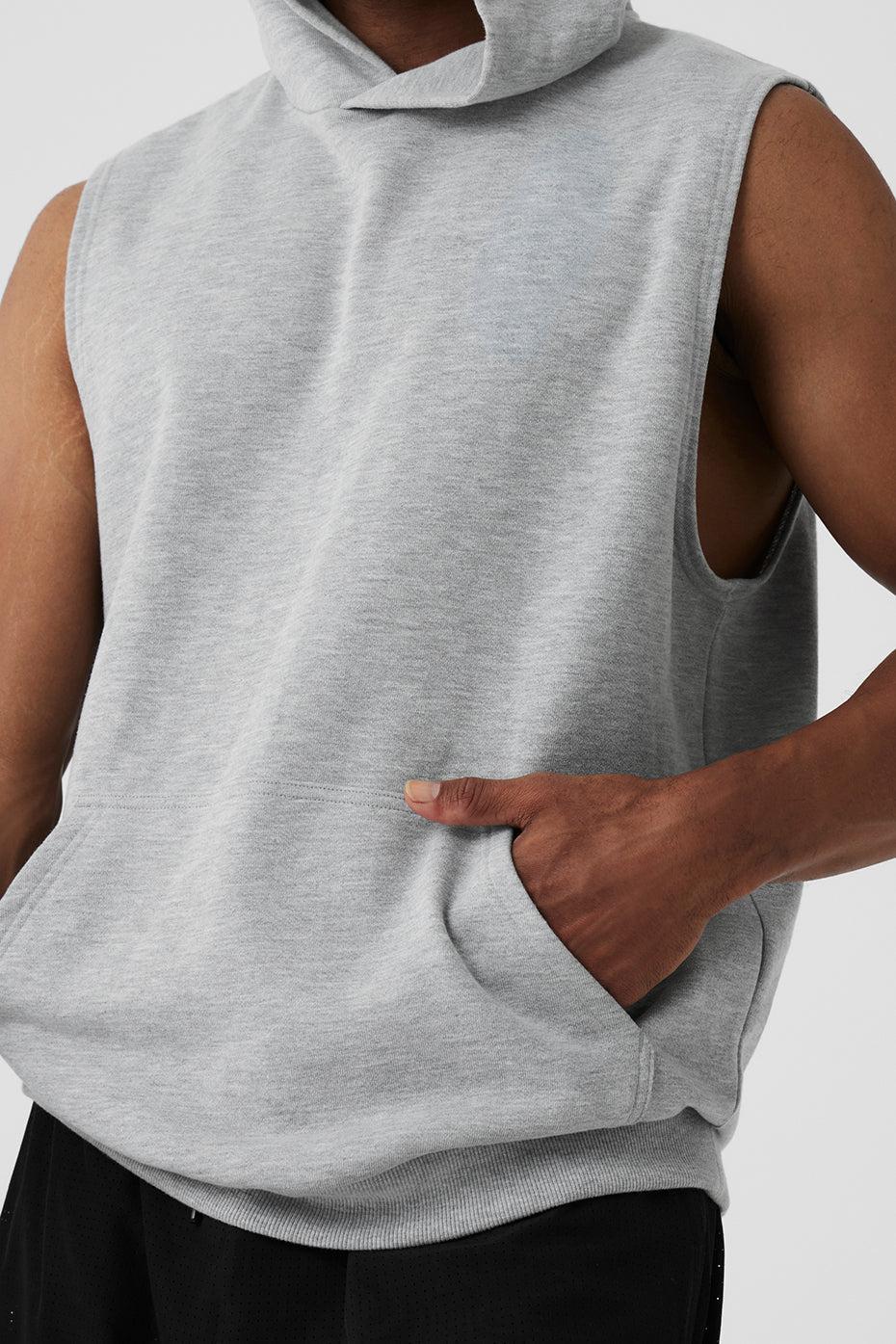 Chill Sleeveless Hoodie - Athletic Heather Grey Product Image