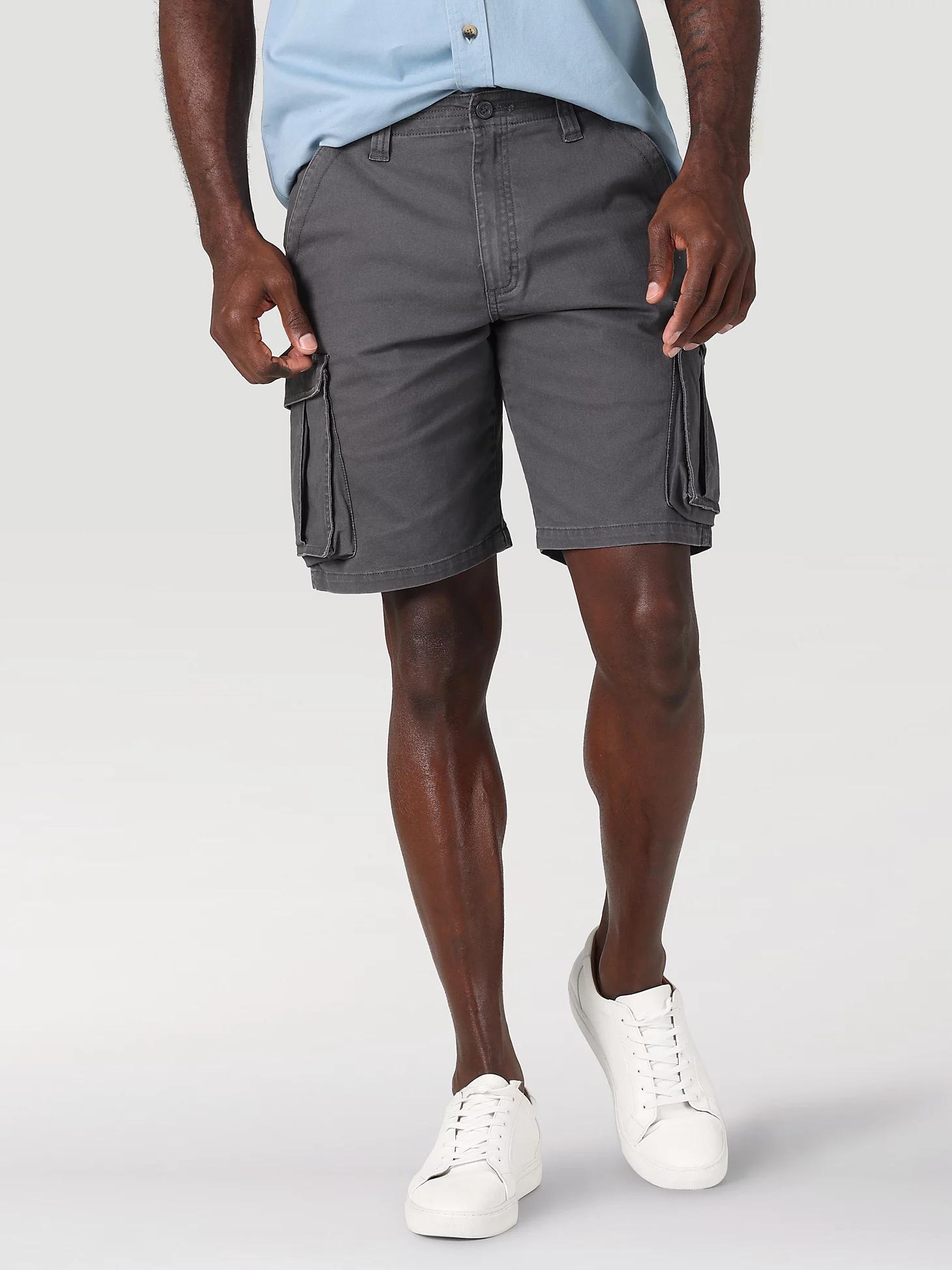 Men's Stretch Herringbone Cargo Short in Asphalt Product Image