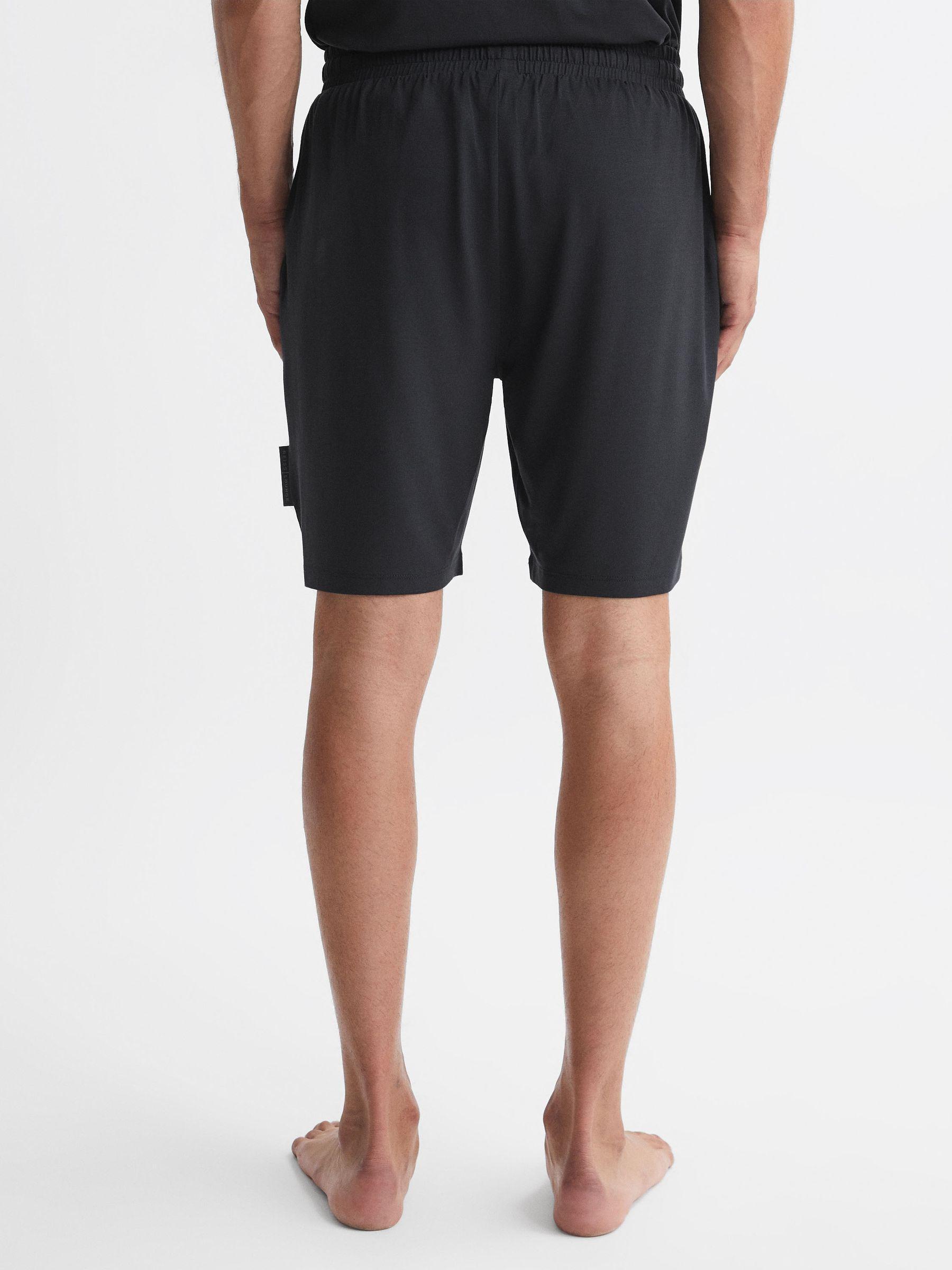 Jersey Drawstring Shorts in Charcoal Product Image