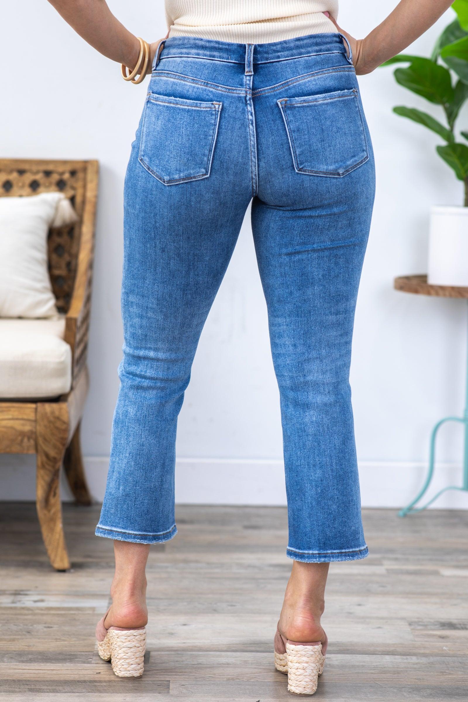 Vervet Mid Rise Kick Flare Jeans Product Image