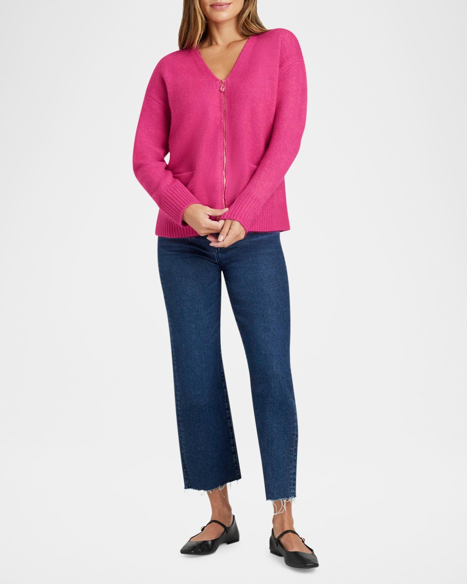 Zeena Zip-Up Cardigan Product Image