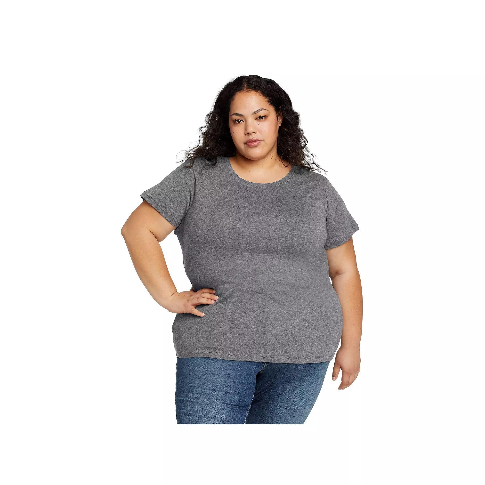 Plus Size Eddie Bauer Favorite Short Sleeve Crewneck Tee, Women's, Size: 2XL, White Product Image