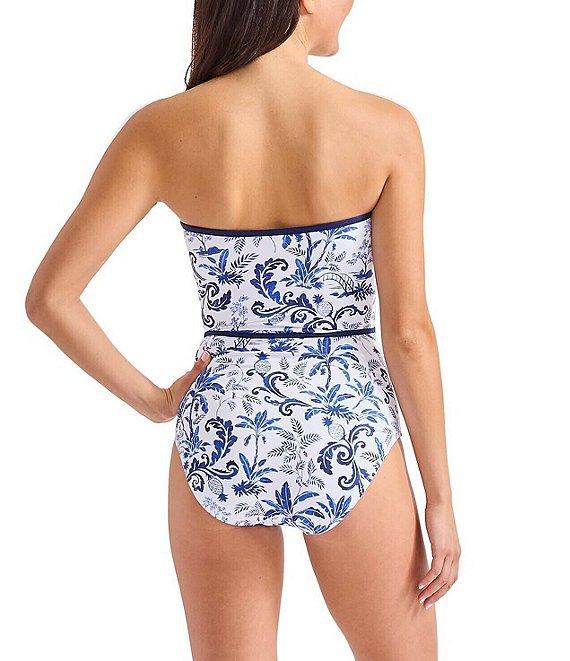 Tommy Bahama Terrazzo Tile Strapless Neck Tummy Control One Piece Swimsuit Product Image
