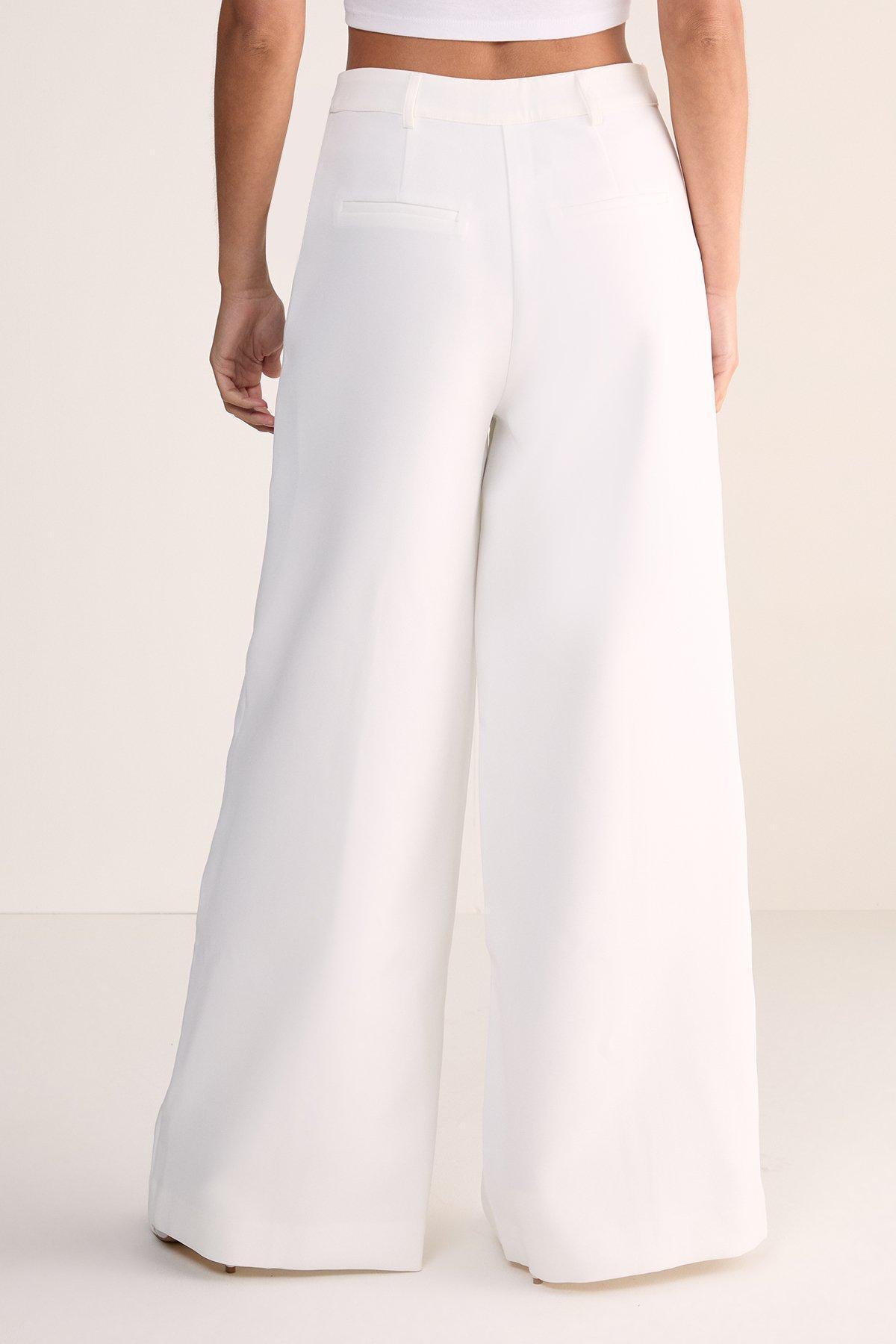 Sun Trim Belted Tailored Trousers Product Image