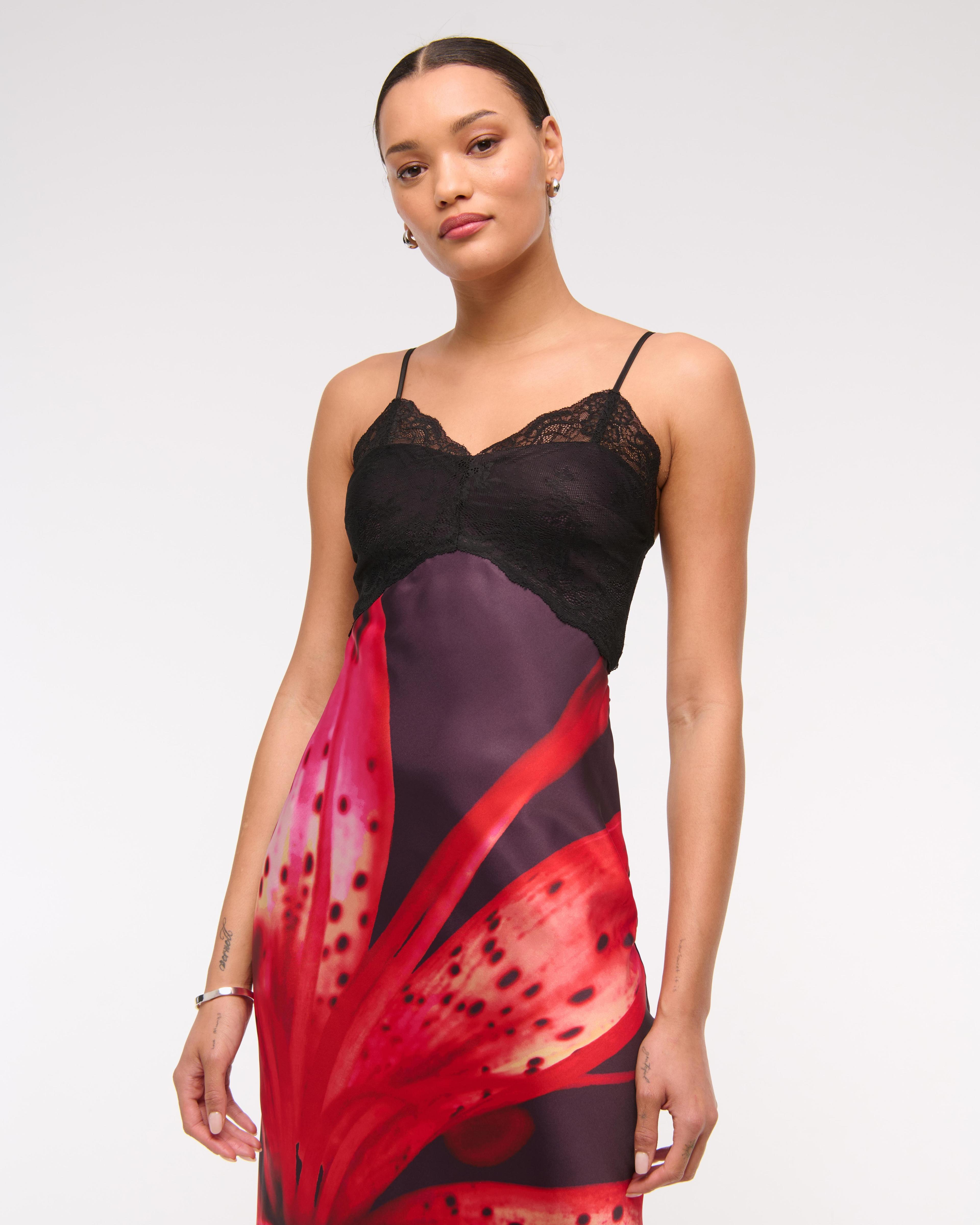 The A&F Julia Slip Lace Maxi Dress Product Image