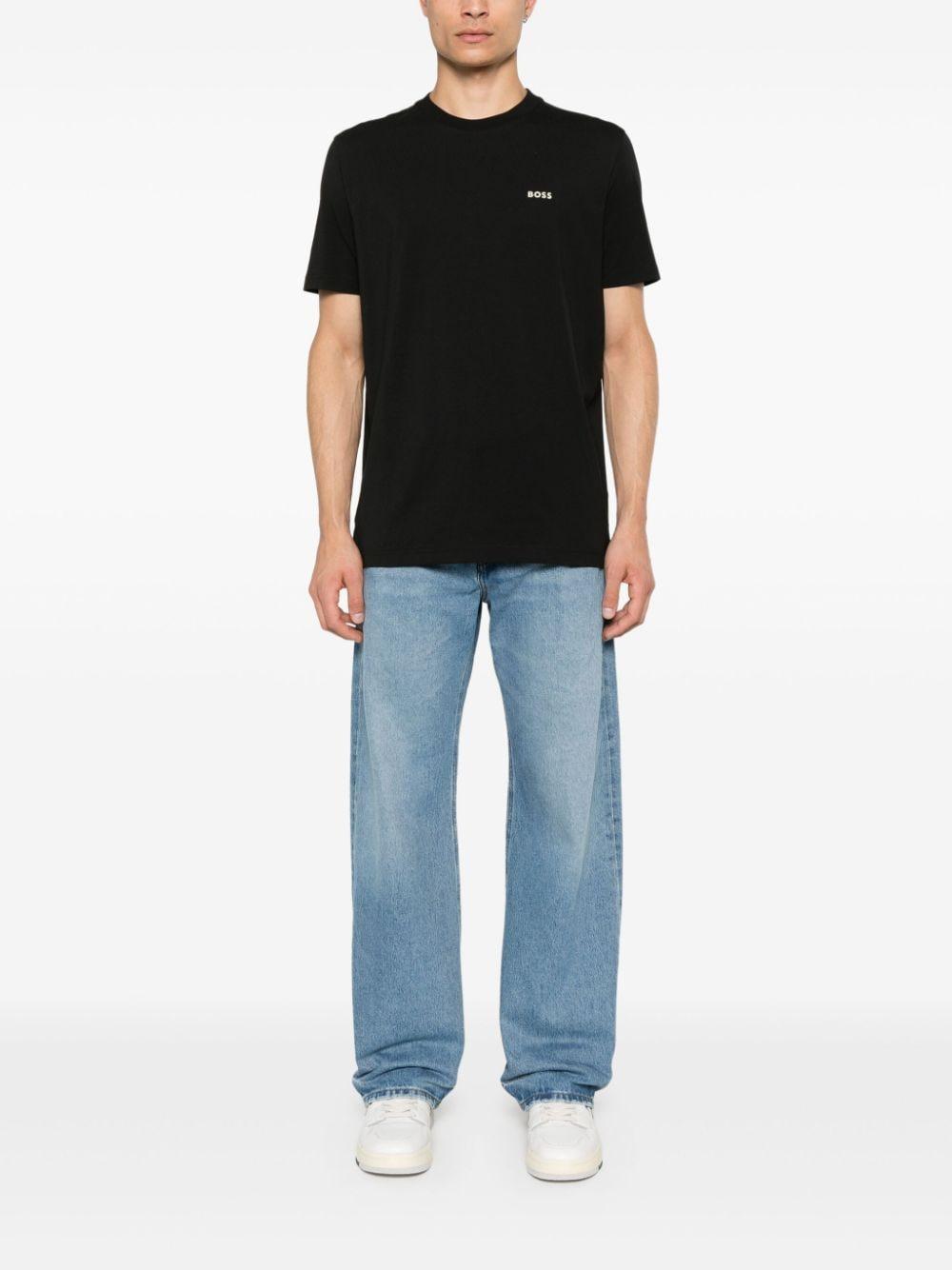 HUGO BOSS Short Sleeve T-shirt In Black Product Image