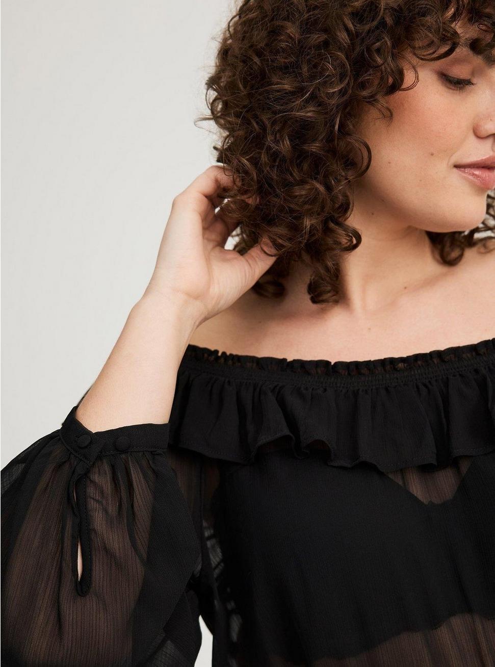 Off-Shoulder Ruffle Top Product Image