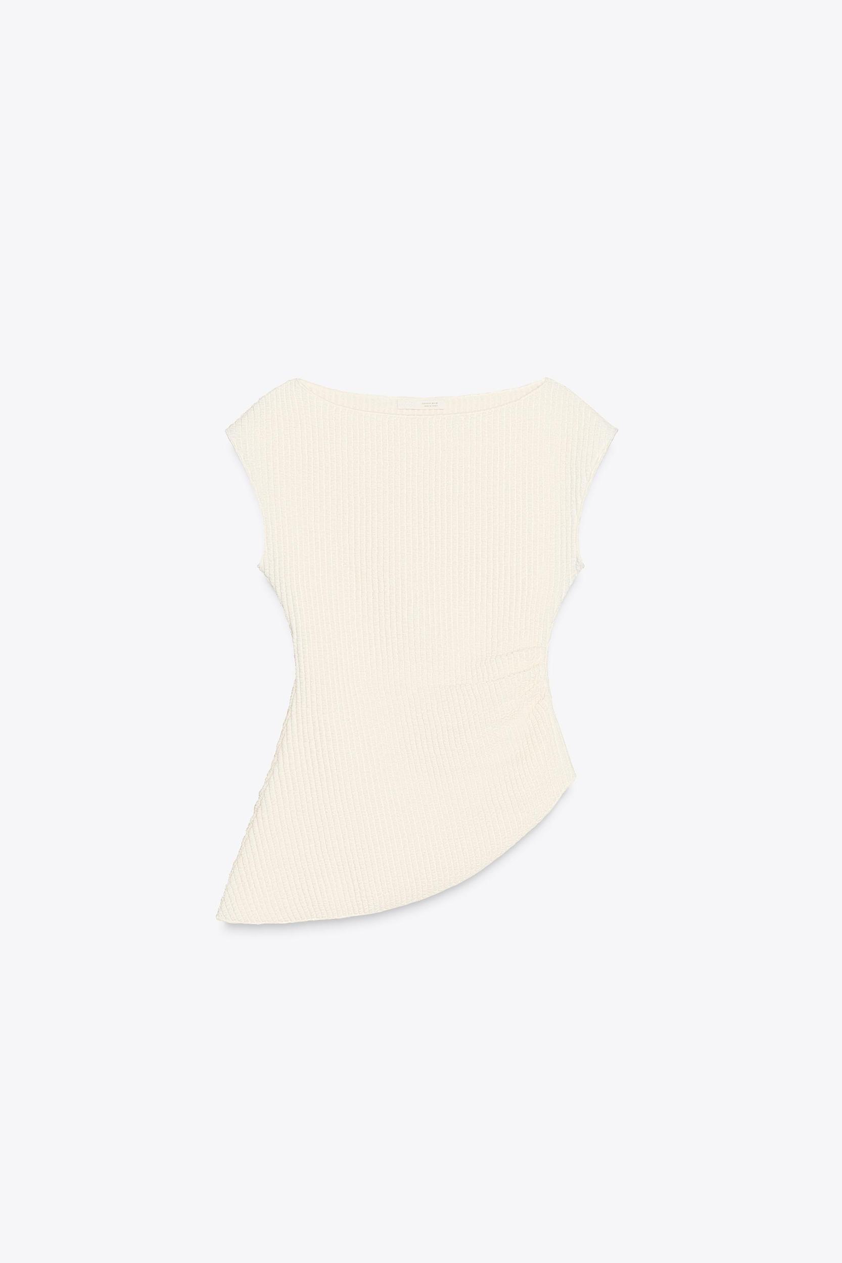 TEXTURED ASYMMETRIC TOP Product Image