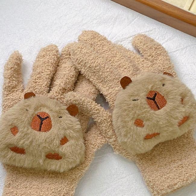 Capybara Knit Gloves (Various Designs) Product Image