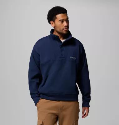 Columbia Mens Sweater Weather Relaxed Fit Half Snap Pullover- Product Image