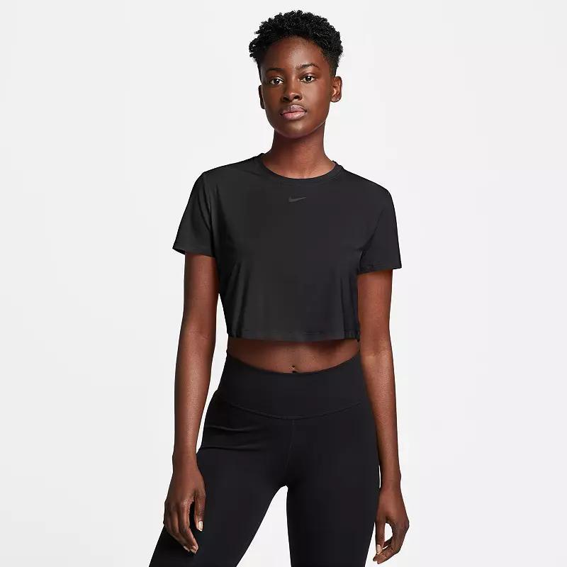 Women's Nike One Dri-FIT Crop Short Sleeve Top,  Product Image