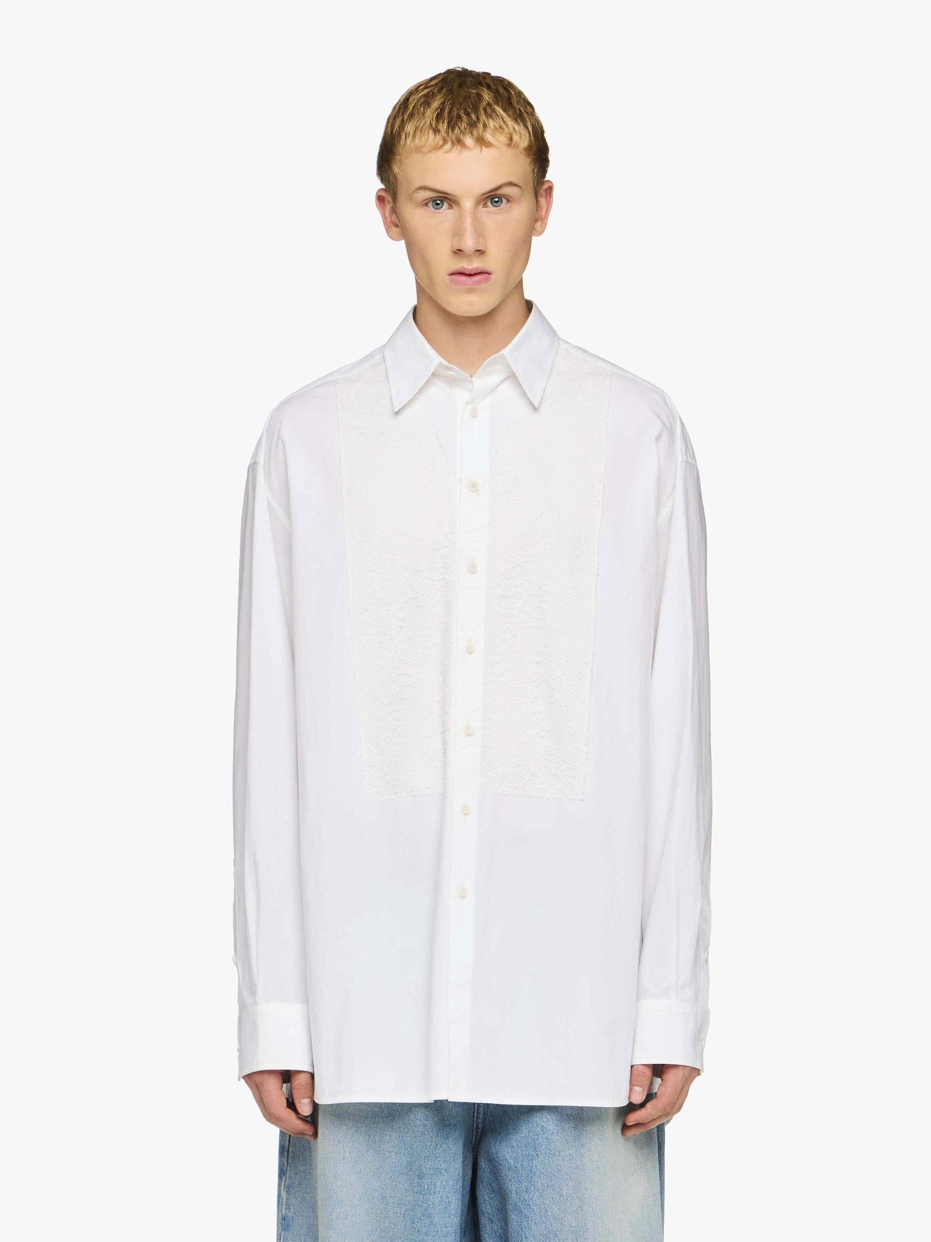 LACE APPLIQUE SHIRT Product Image