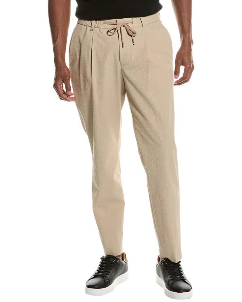 HUGO BOSS Boss  Perin Relaxed Fit Pant In Beige Product Image