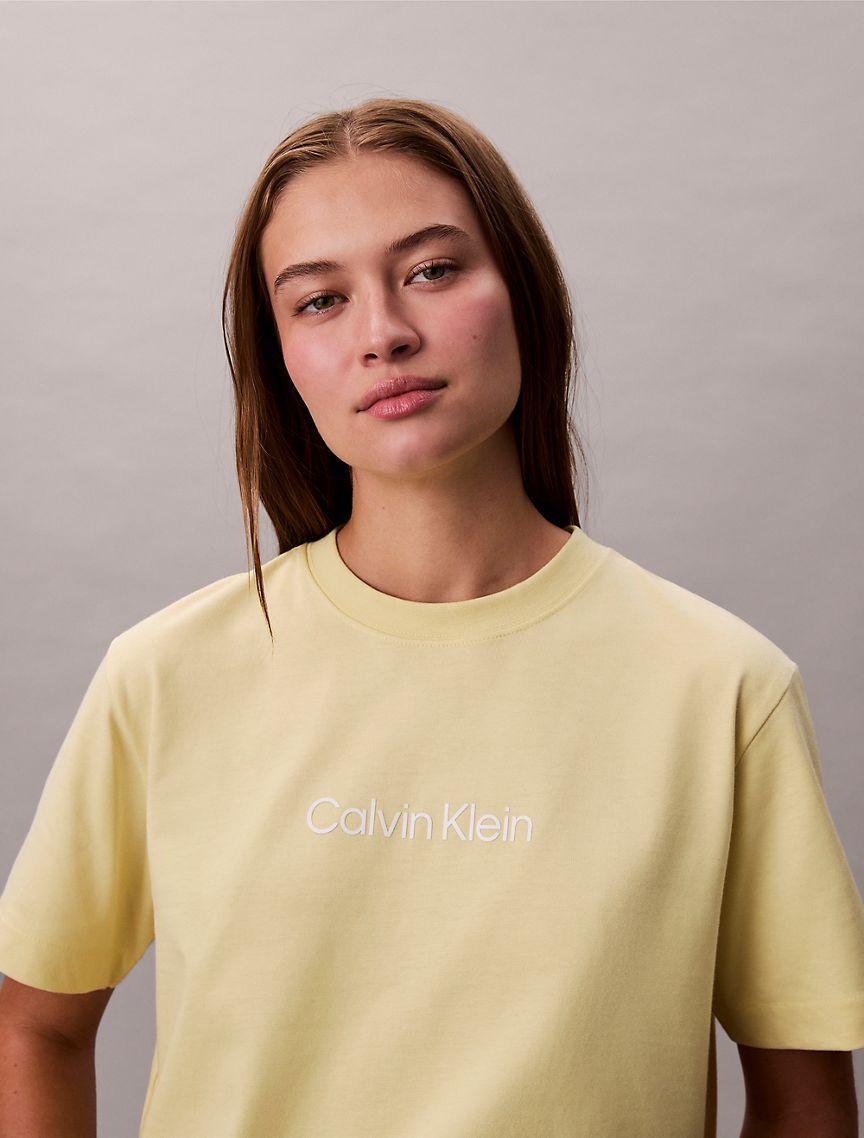 Standard Logo Boxy Fit Crewneck T-Shirt Product Image