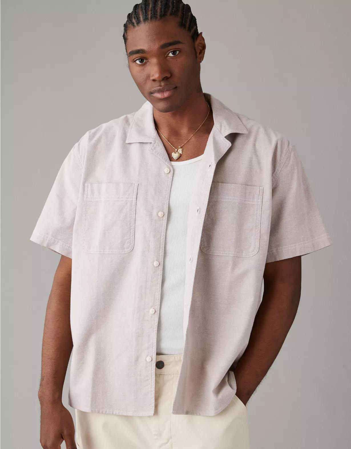 AE Poolside Button-Up Shirt Product Image