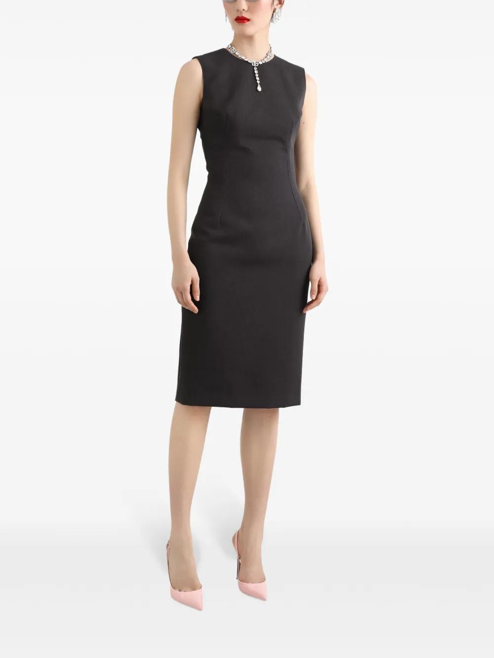 mélange-effect midi dress Product Image