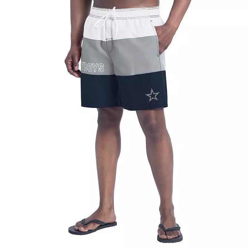Mens G-III Sports by Carl Banks Royal/Gray Indianapolis Colts Sunrise Volley Swim Shorts Product Image
