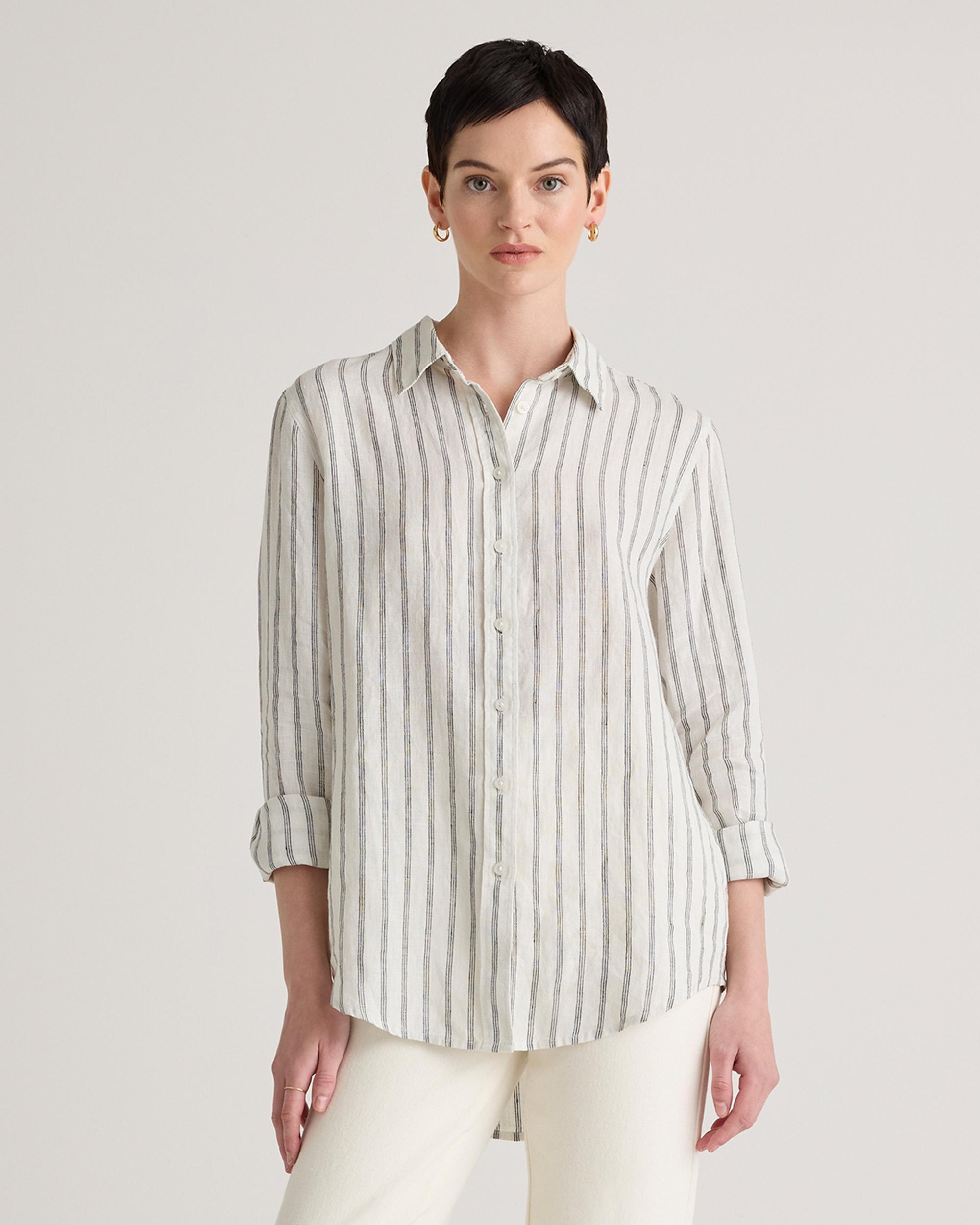 Quince | Women's 100% European Linen Long Sleeve Shirt Product Image