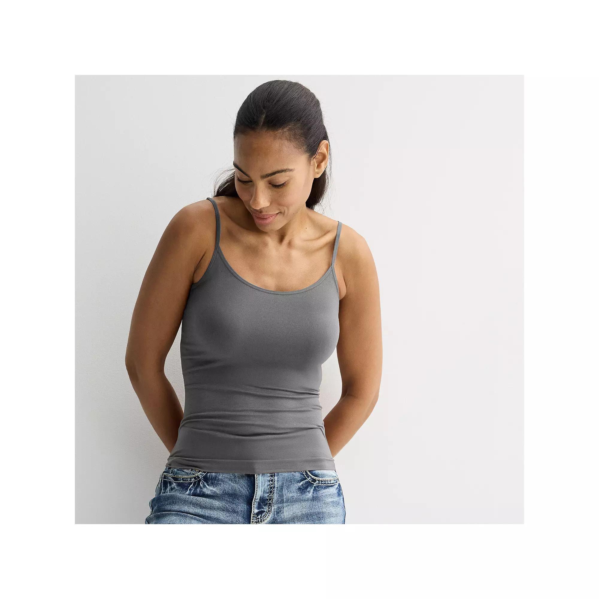Women's Apt. 9® Seamless Camisole, Size: XL, Gray Haze Product Image