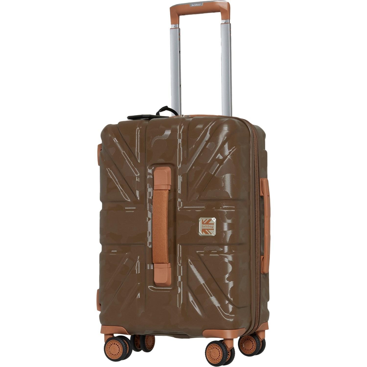 BritBag 21” Okavango Carry-On Spinner Suitcase - Hardside, Expandable, Sepia-Almond Trim Product Image