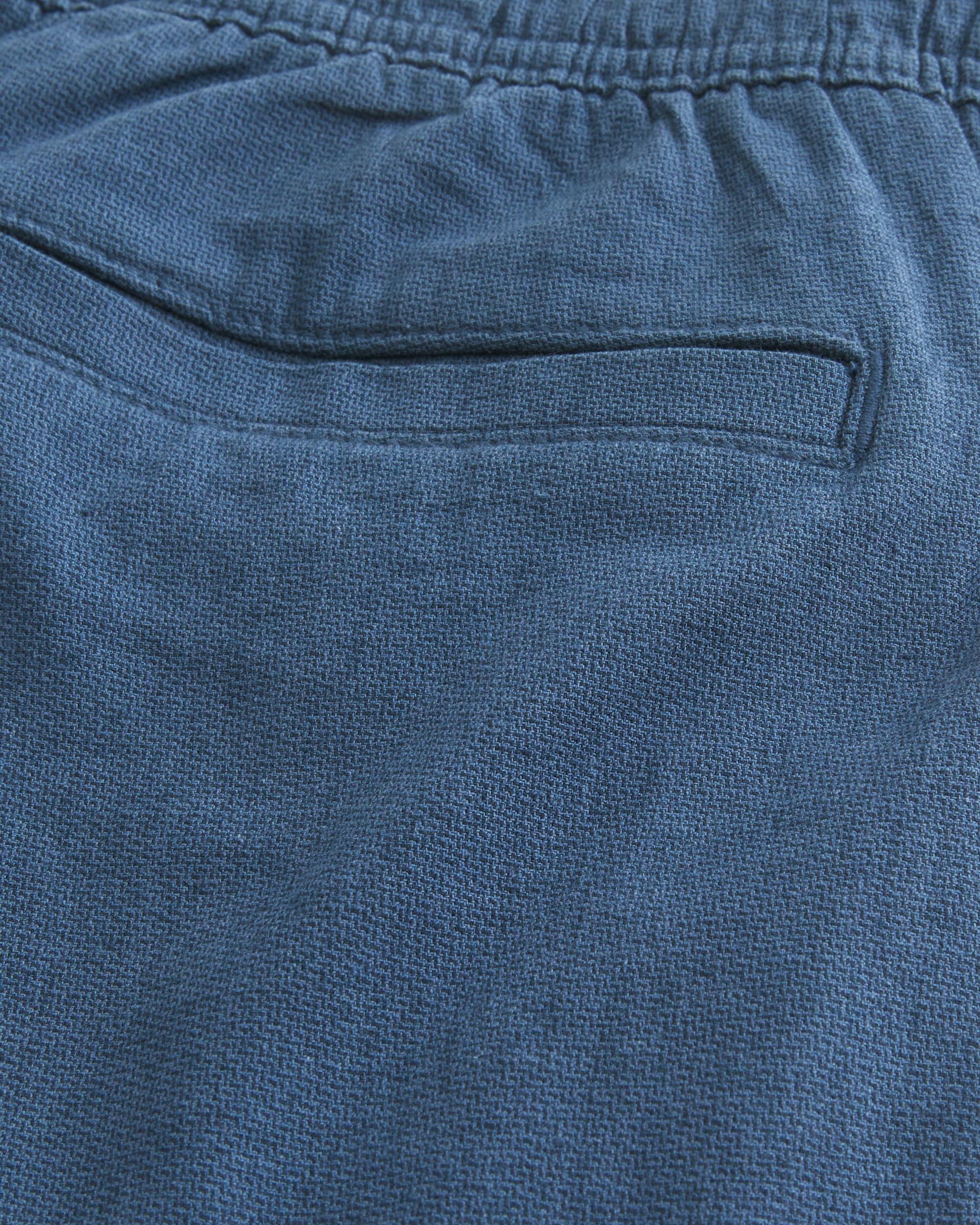 Linen-Blend Loose Pull-On Pants Product Image