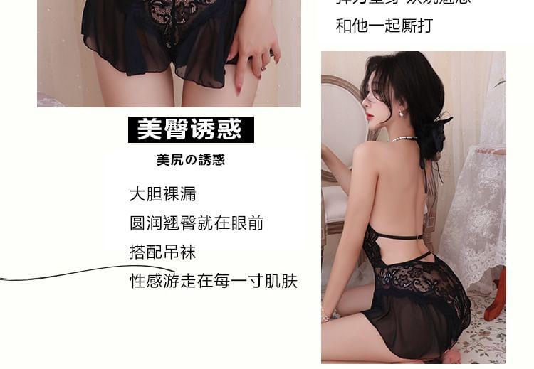 Halter Lace Teddy Product Image