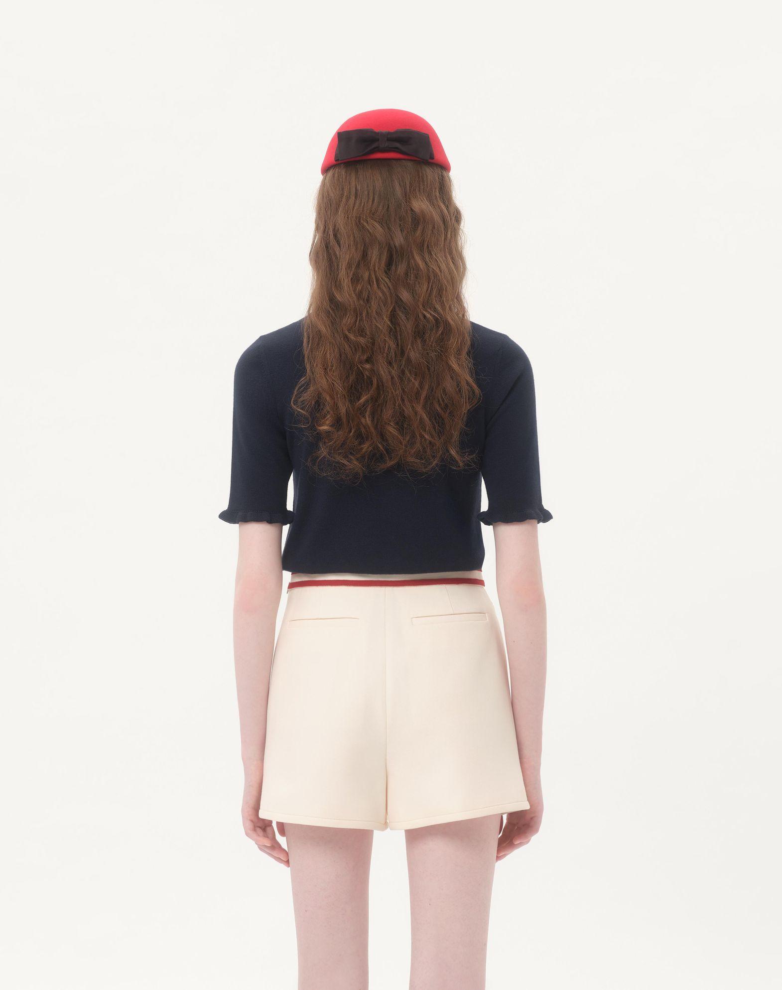 Embroidered Wool Top Product Image