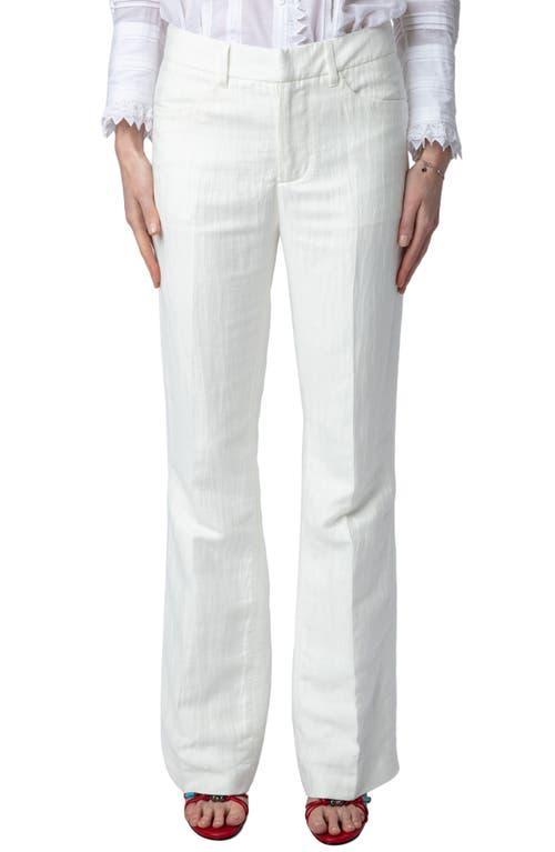 Pistol Tailored Linen-Blend Pants Product Image