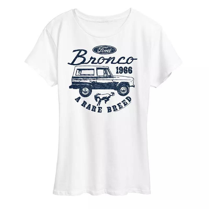 Women's Ford Vintage Bronco Rare Breed Graphic Tee, Size: XL, White Product Image