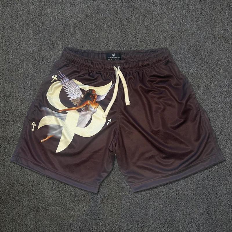 Sopula Faith Goddess Cross Print Shorts Product Image