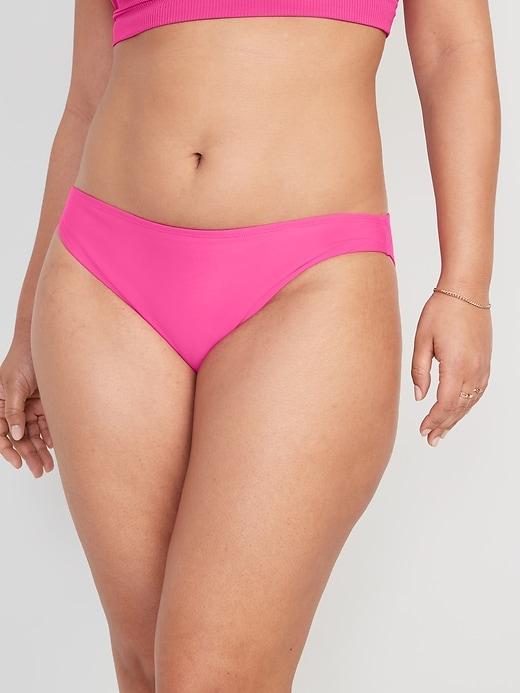 High-Waisted Classic Bikini Swim Bottoms Product Image