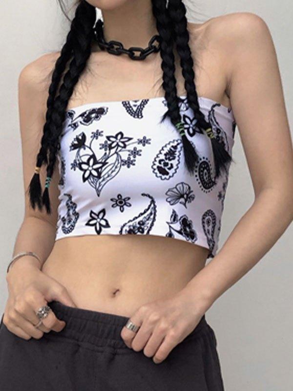Bandana Print Bandeau Top Product Image