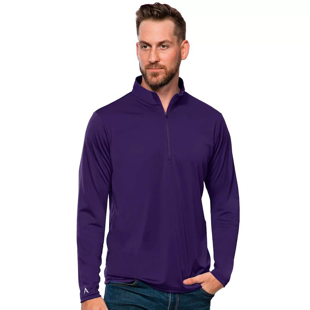 Men's Antigua Blank Tribute Quarter Zip Pullover,  Product Image