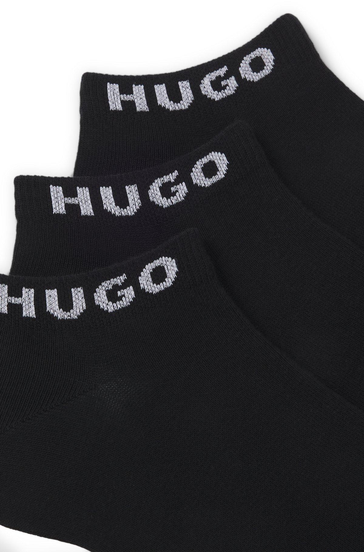 Three-pack of contrast-logo socks in an ankle length Product Image