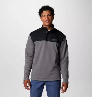 Columbia Mens Pitchstone Overlay Half Snap Pullover- Product Image