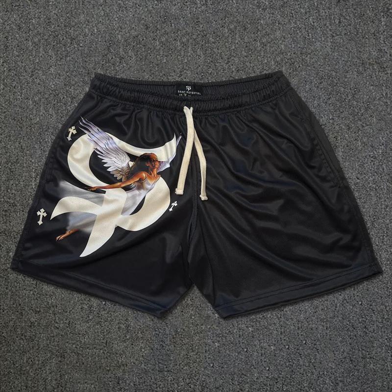 Sopula Faith Goddess Cross Print Shorts Product Image