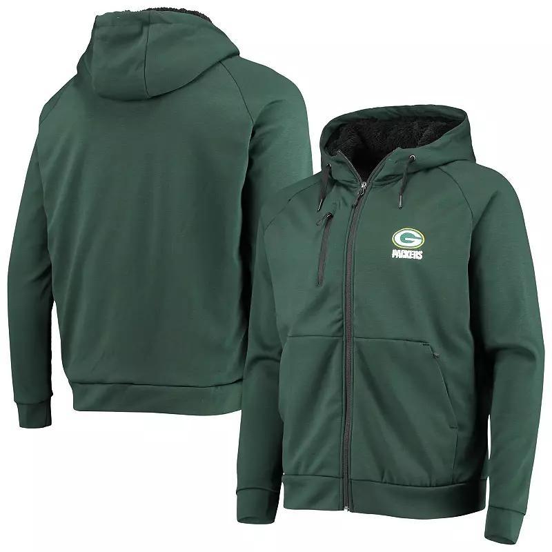 Mens Dunbrooke Bay Packers Shag Tri-Blend Full-Zip Raglan Hoodie Product Image